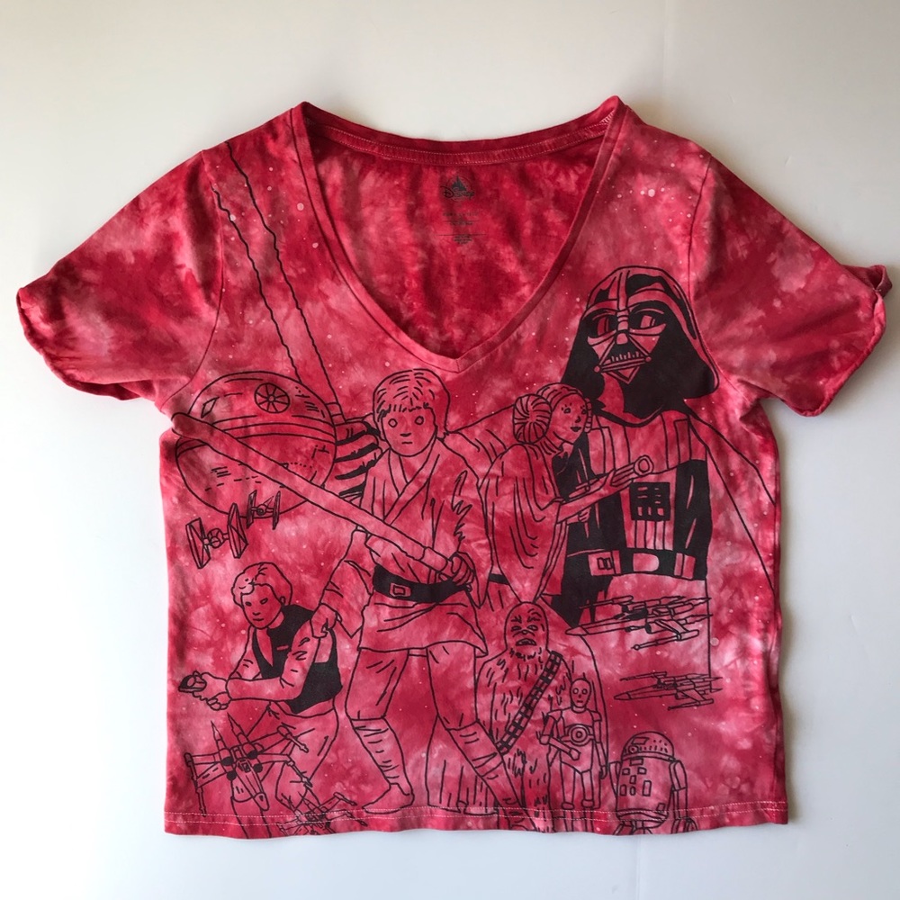 Star Wars Red Tie Dye Shirt {A45}